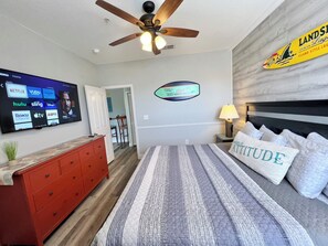 1 bedroom, iron/ironing board, travel crib, free WiFi
