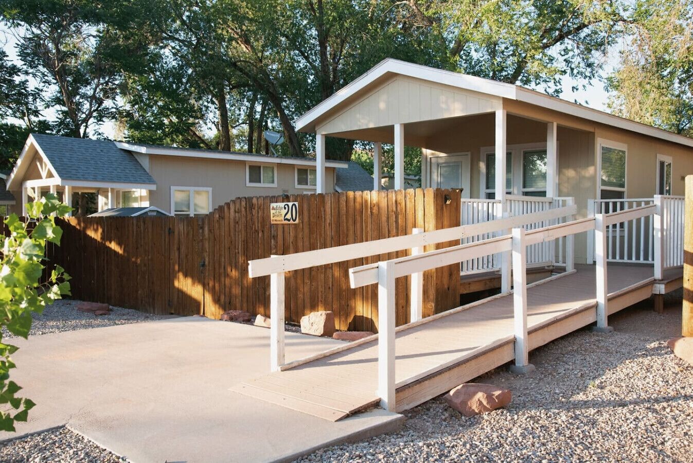 Exterior of Juniper Grove Cabin at Edge of the Desert in Moab