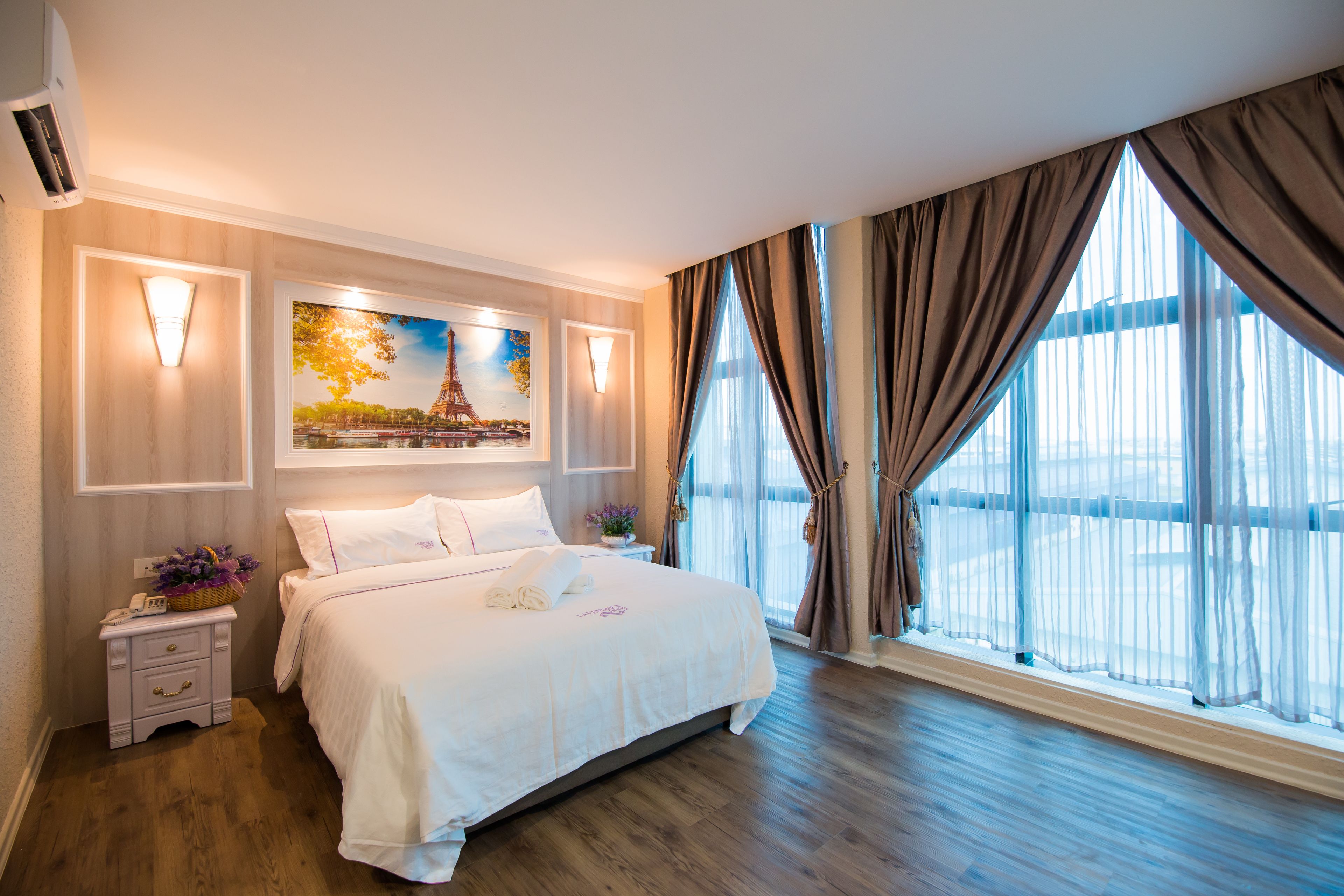 deluxe double room | desk, laptop workspace, soundproofing, iron/ironing board