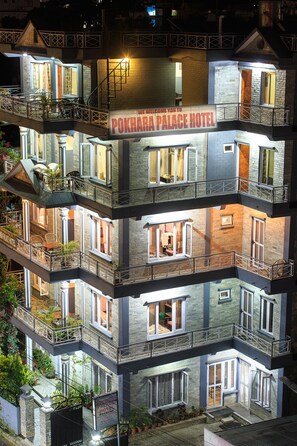 Front of property – evening/night - Pokhara Palace Hotel (Pokhara)