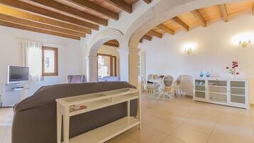 Villa, 3 Bedrooms, Private Pool | Living area | TV