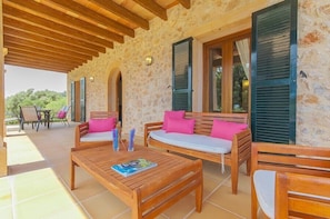 Terrace/patio - Villa Son Bonafe (Selva)