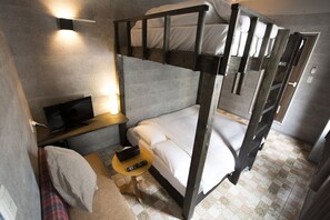 Luxury Superior Room Private Shower Room Bunk Bed (Double x2) | Down comforters, in-room safe, desk, blackout drapes - e-hostel Shinsaibashi (Osaka)