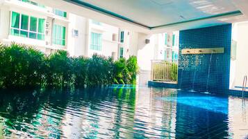 Indoor pool, outdoor pool