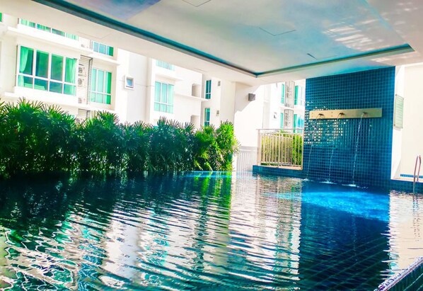 Indoor pool, outdoor pool