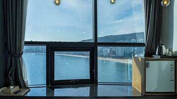 Vue sur la plage/l’océan