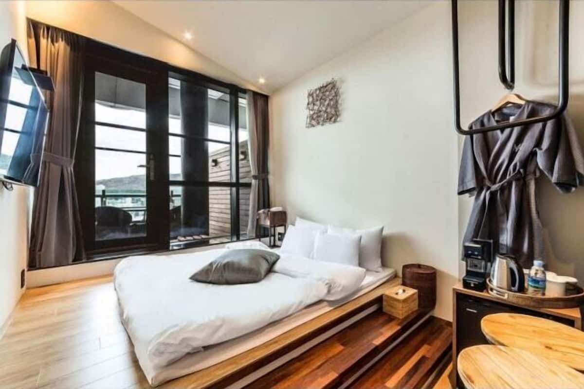 Premium bedding, down duvets, memory-foam beds, blackout curtains