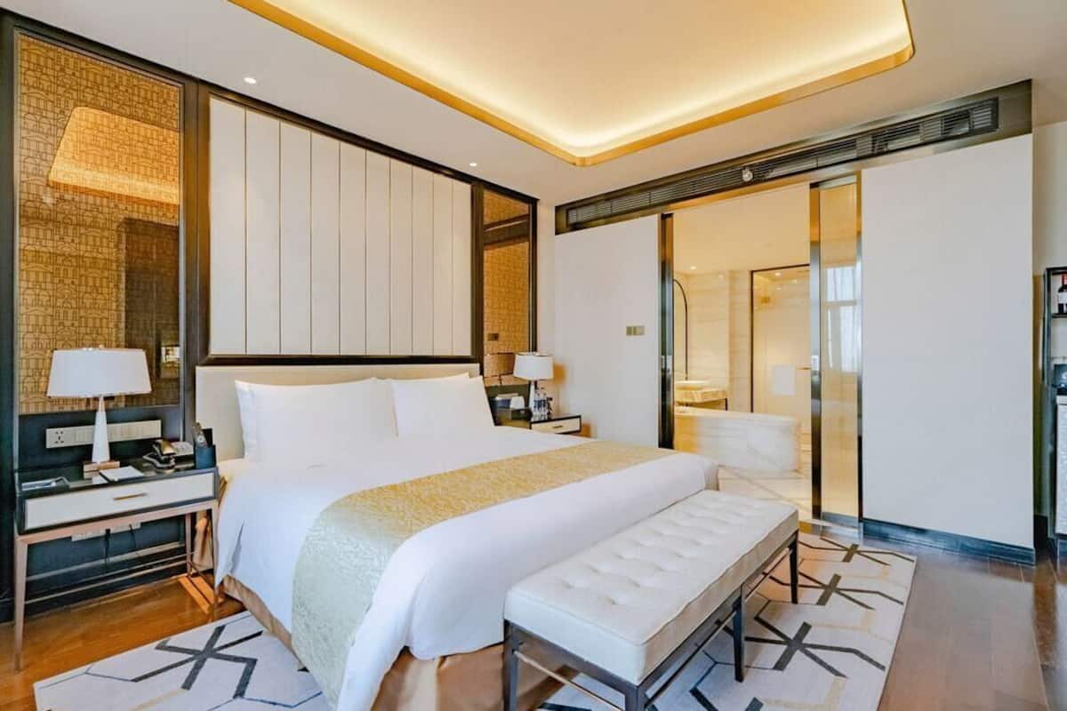 Ropa de cama de alta calidad y minibar