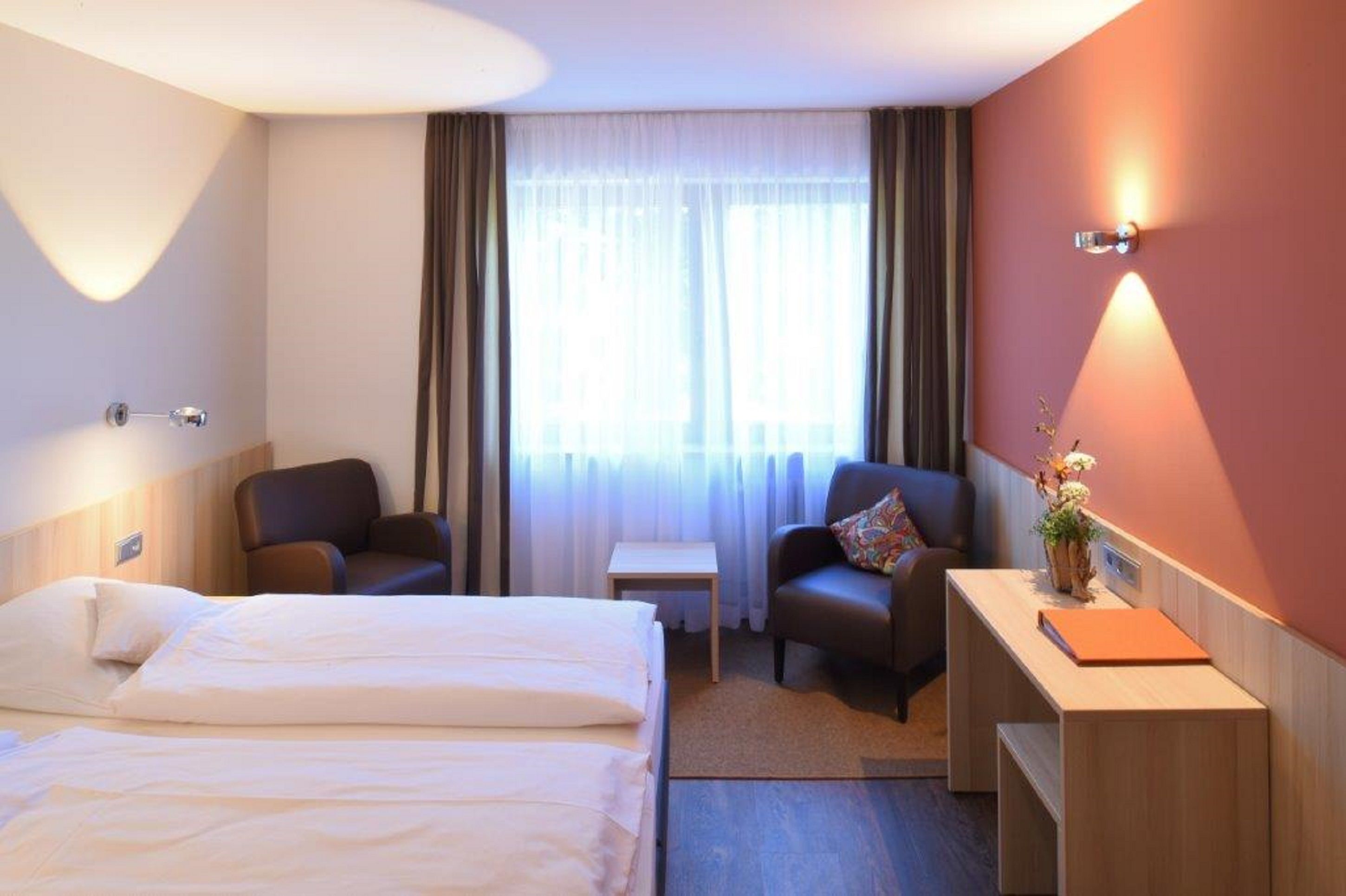 comfort double room, non smoking, garden view | premium bedding, desk, free wifi, bed sheets