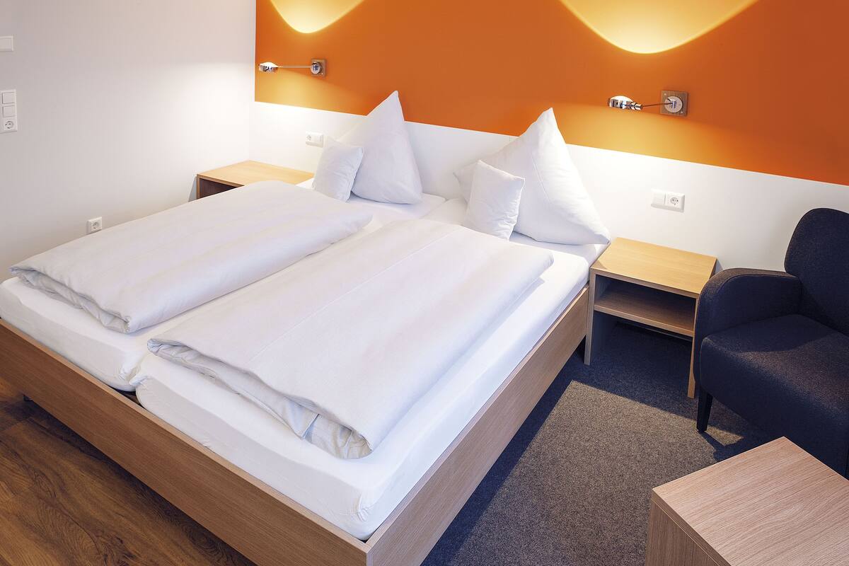 comfort double room, non smoking, garden view | premium bedding, desk, free wifi, bed sheets