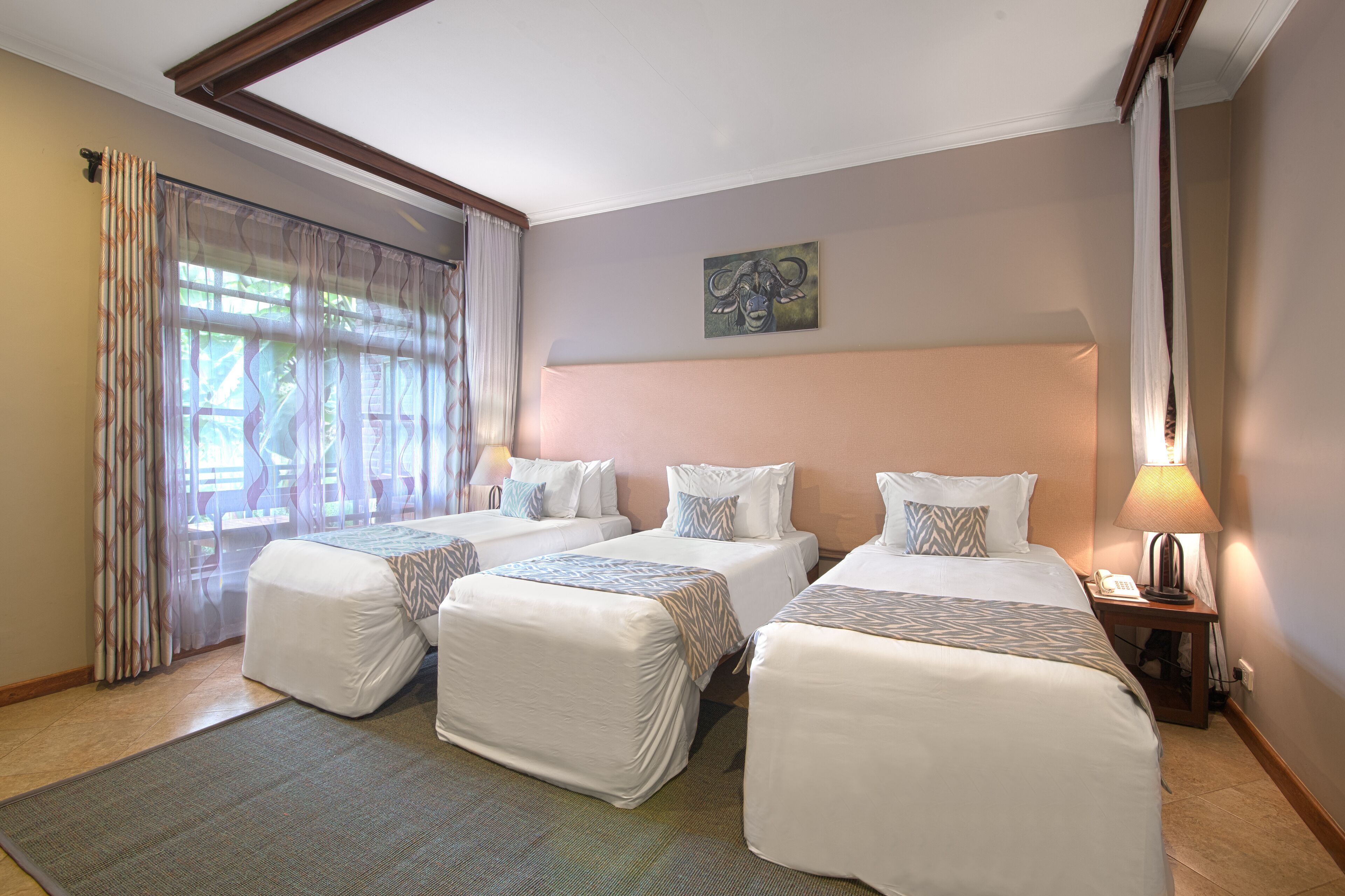 Premium bedding, in-room safe, desk, cots/infant beds