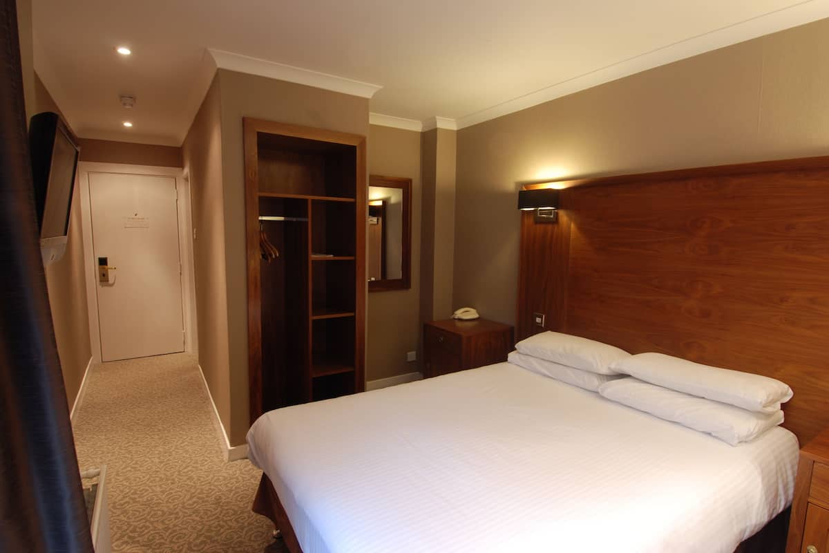Desk, blackout drapes, cribs (free), rollaway beds (surcharge)