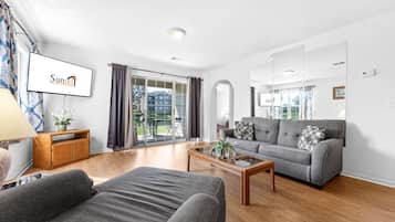 Condo, 2 Bedrooms | Living area | Smart TV, video-game console, DVD player