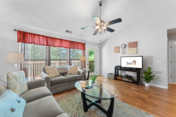 Condo, 2 Bedrooms | Living area | Smart TV, DVD player - Heavenly Hideaway 2 Bedroom Condo by RedAwning (Branson West)