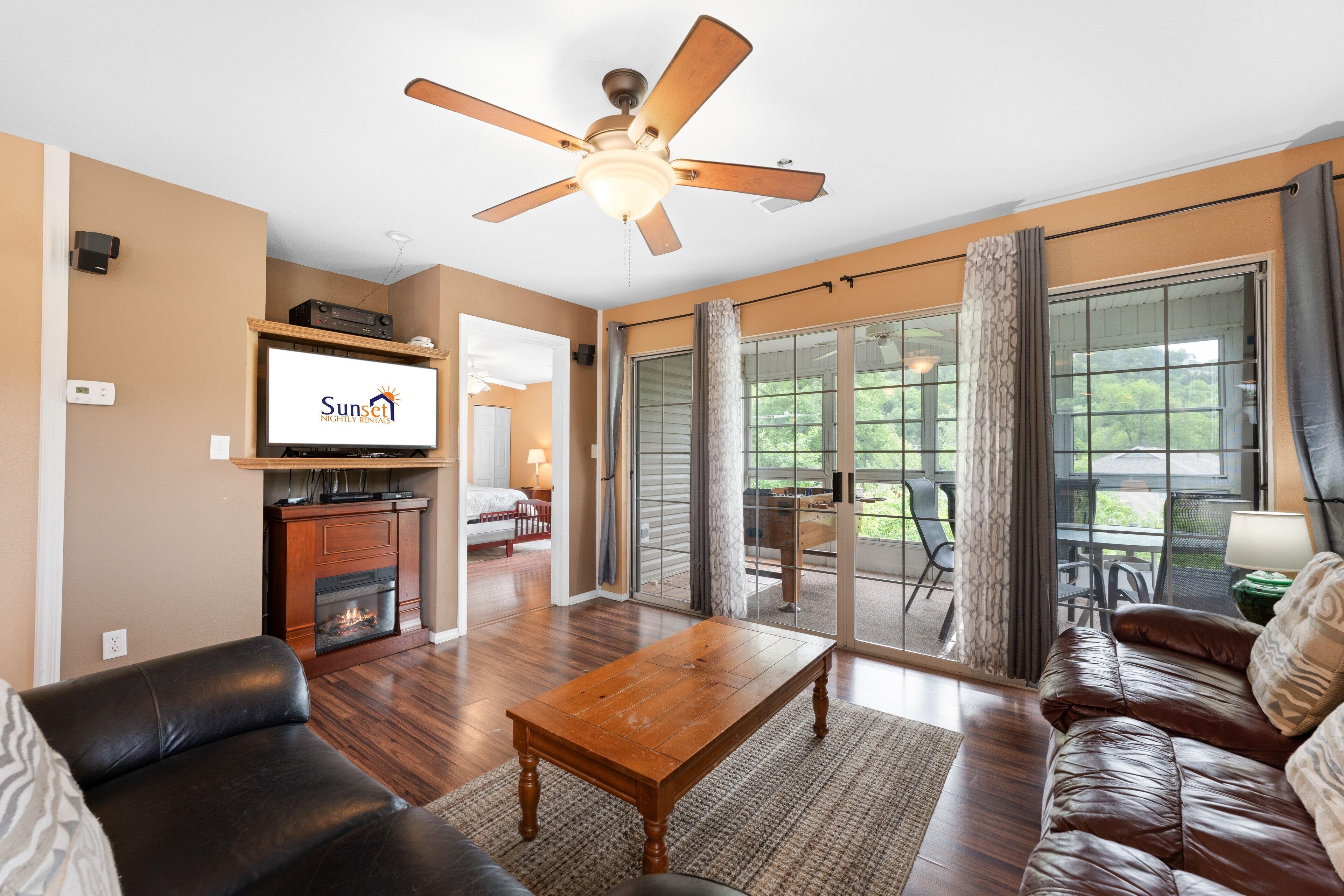 Condo, 2 Bedrooms | Living area | Smart TV, fireplace, DVD player