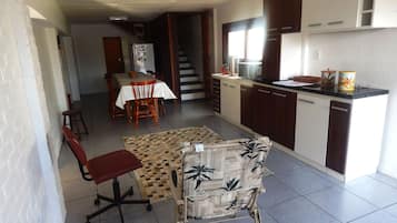 Standard Apartment, 2 Bedrooms | Private kitchen | Full-size fridge, microwave, stovetop, cookware/dishes/utensils