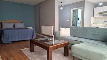 Superior Studio, 1 Queen Bed with Sofa bed | 2 bedrooms, premium bedding, desk, blackout drapes