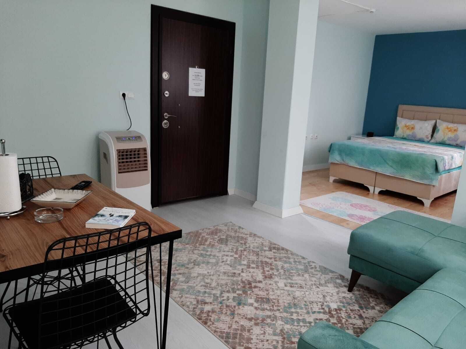 Premium bedding, desk, blackout curtains, iron/ironing board