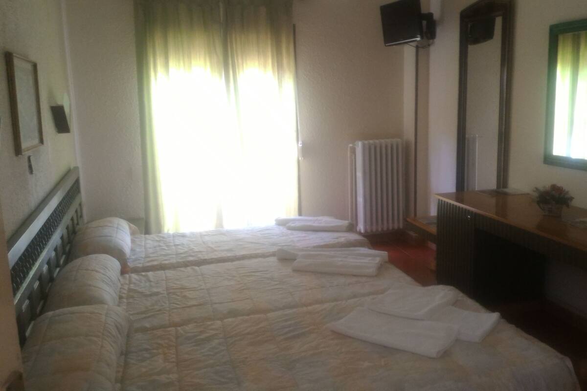 Desk, blackout curtains, cots/infant beds, rollaway beds