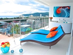Apartment, 2 Schlafzimmer, Meerblick | Eigener Whirlpool