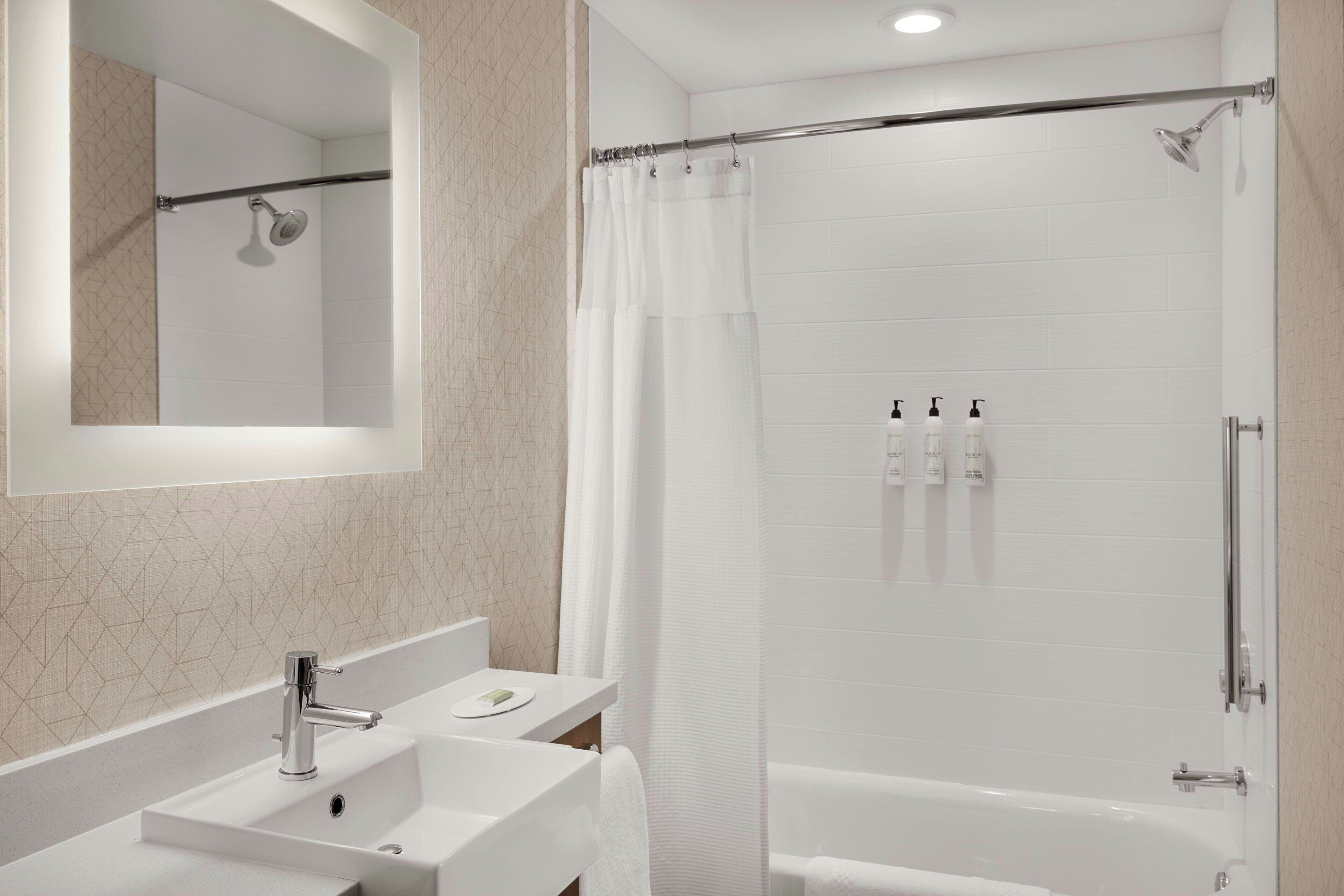 free toiletries, hair dryer, towels