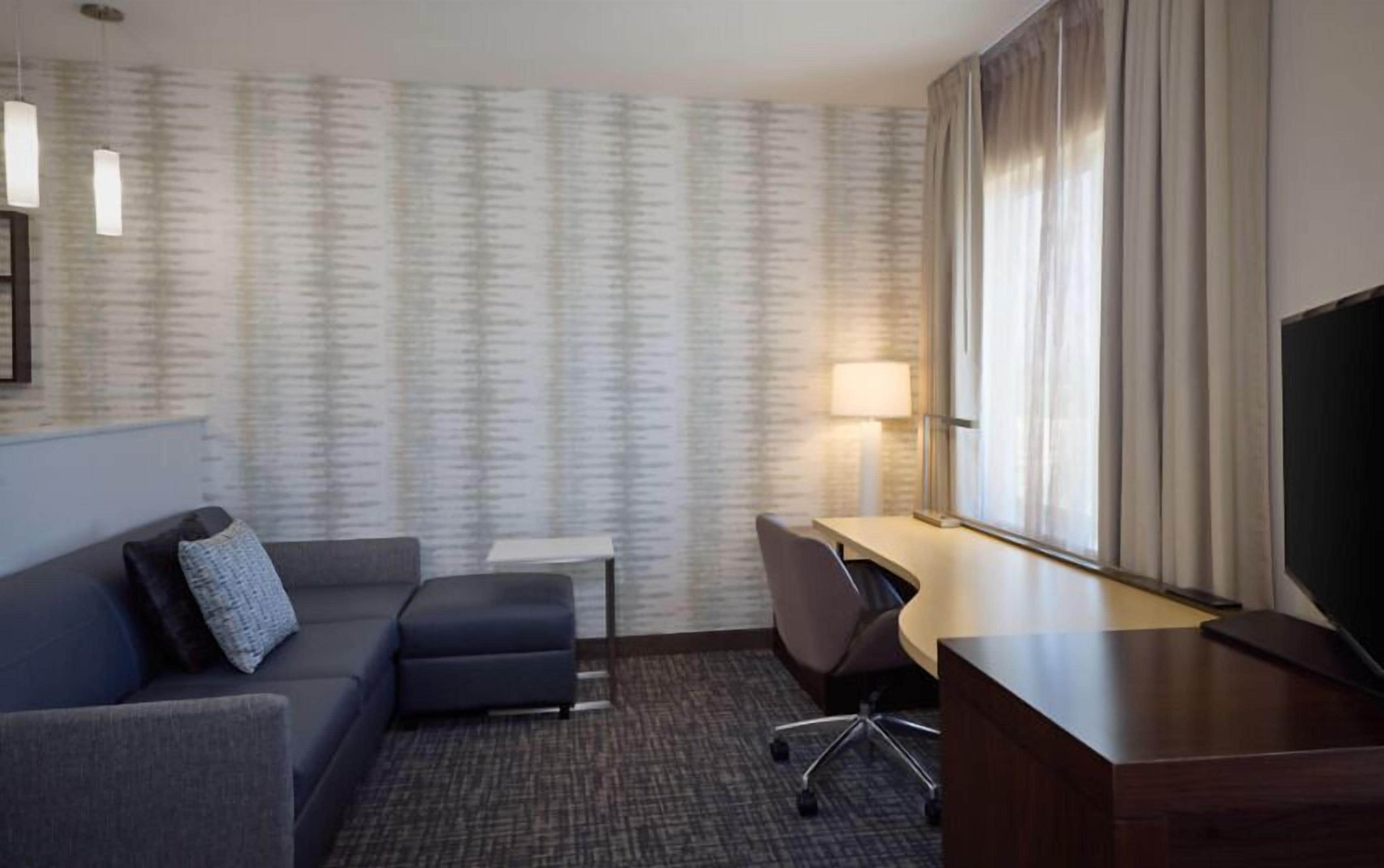 Studio, 1 King Bed with Sofa bed (Mobility/Hearing Access, Roll-In Shwr) | Living area