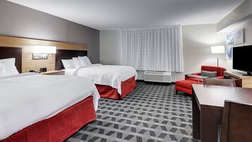 1 bedroom, desk, laptop workspace, blackout curtains