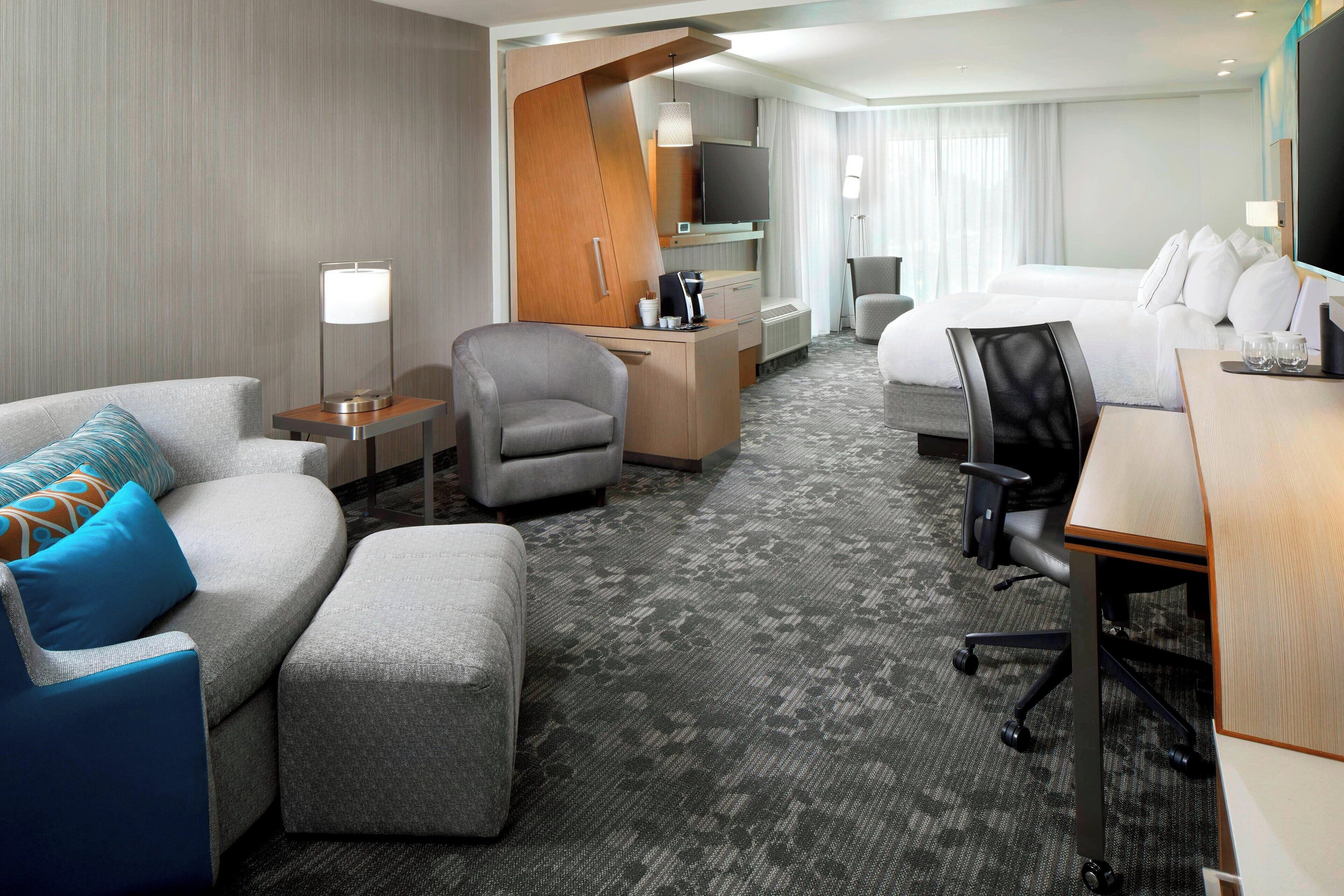 suite, multiple beds | premium bedding, in-room safe, desk, laptop workspace