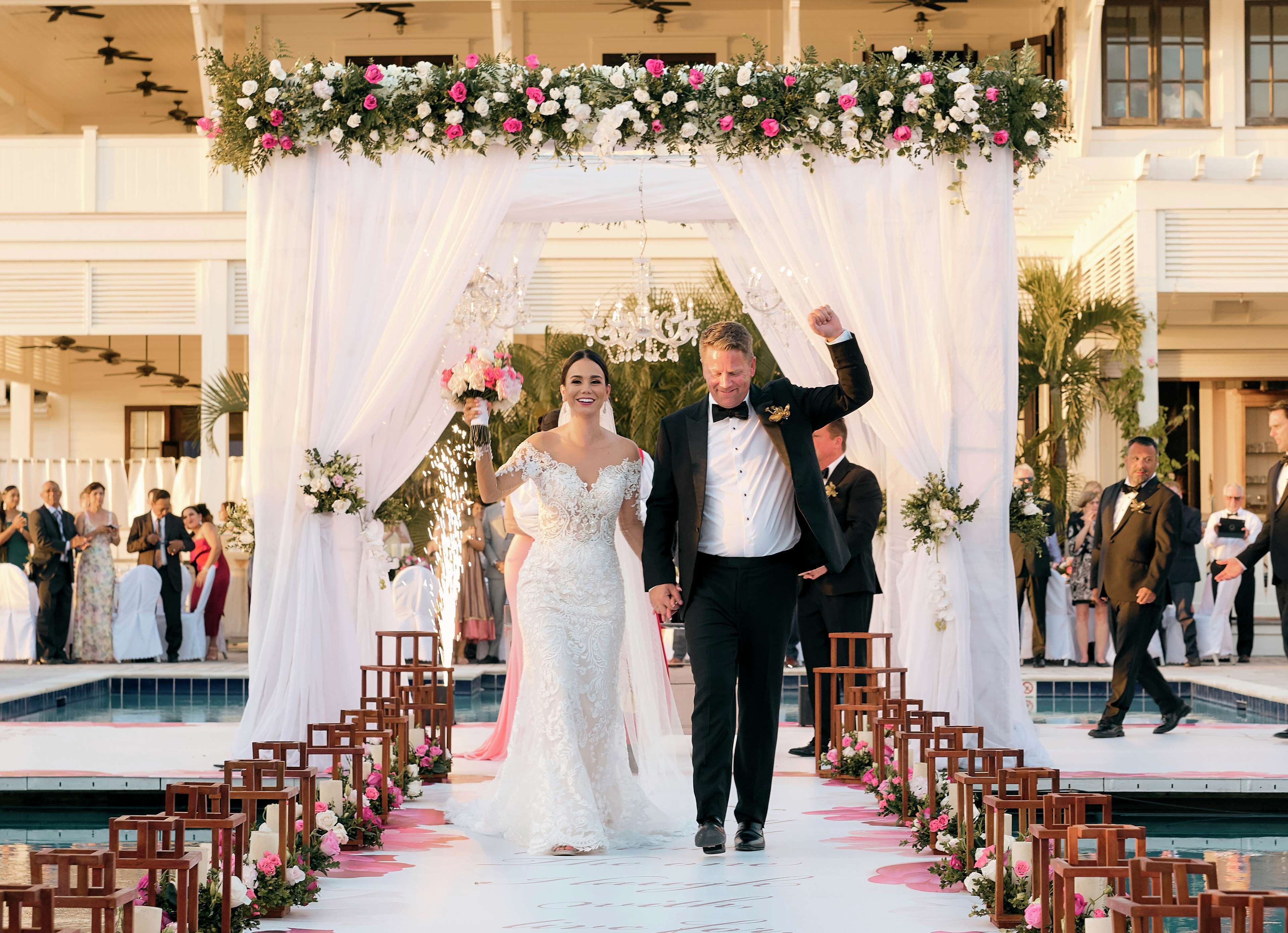 outdoor wedding area
