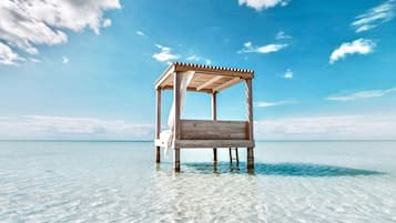 Plage privée à proximité, sable blanc, navette gratuite vers la plage