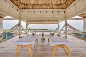 Behandlingsrum til par, kropsbehandlinger, hot stone-massage