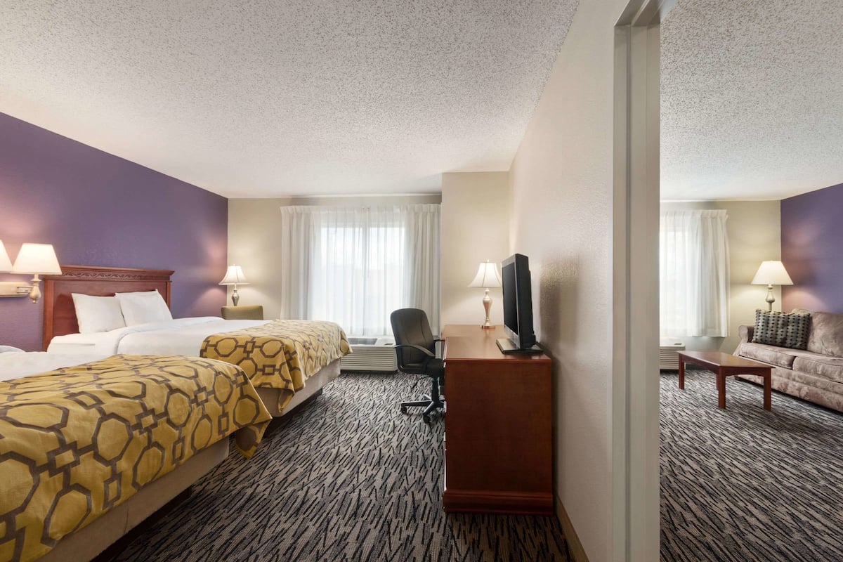 Suite, 2 Queen Beds, Non Smoking (One-Bedroom) | Premium bedding, down comforters, pillowtop beds, desk
