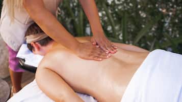 Massages aux pierres chaudes, massages des tissus profonds