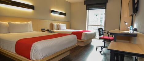 Chambre, 2 lits doubles, non-fumeur