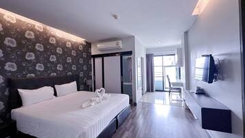 1 habitación y ropa de cama de alta calidad