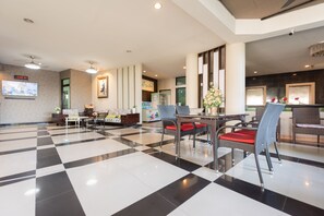 Sitteområde i lobbyen