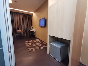 Habitación Deluxe doble, 1 cama de matrimonio grande | Zona de estar