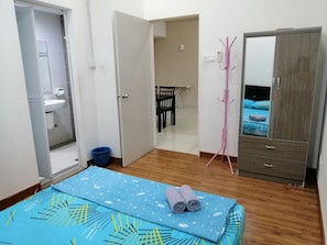 Apartment, 2 Bedrooms, Private Pool, City View | 2 bedrooms, minibar, blackout curtains, iron/ironing board