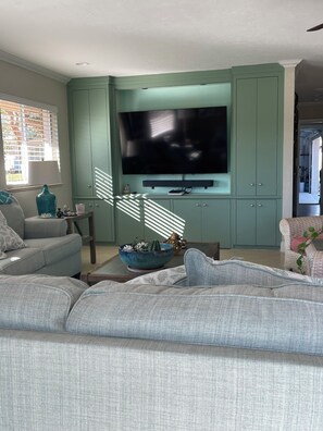 Smart TV, video games, books, music library