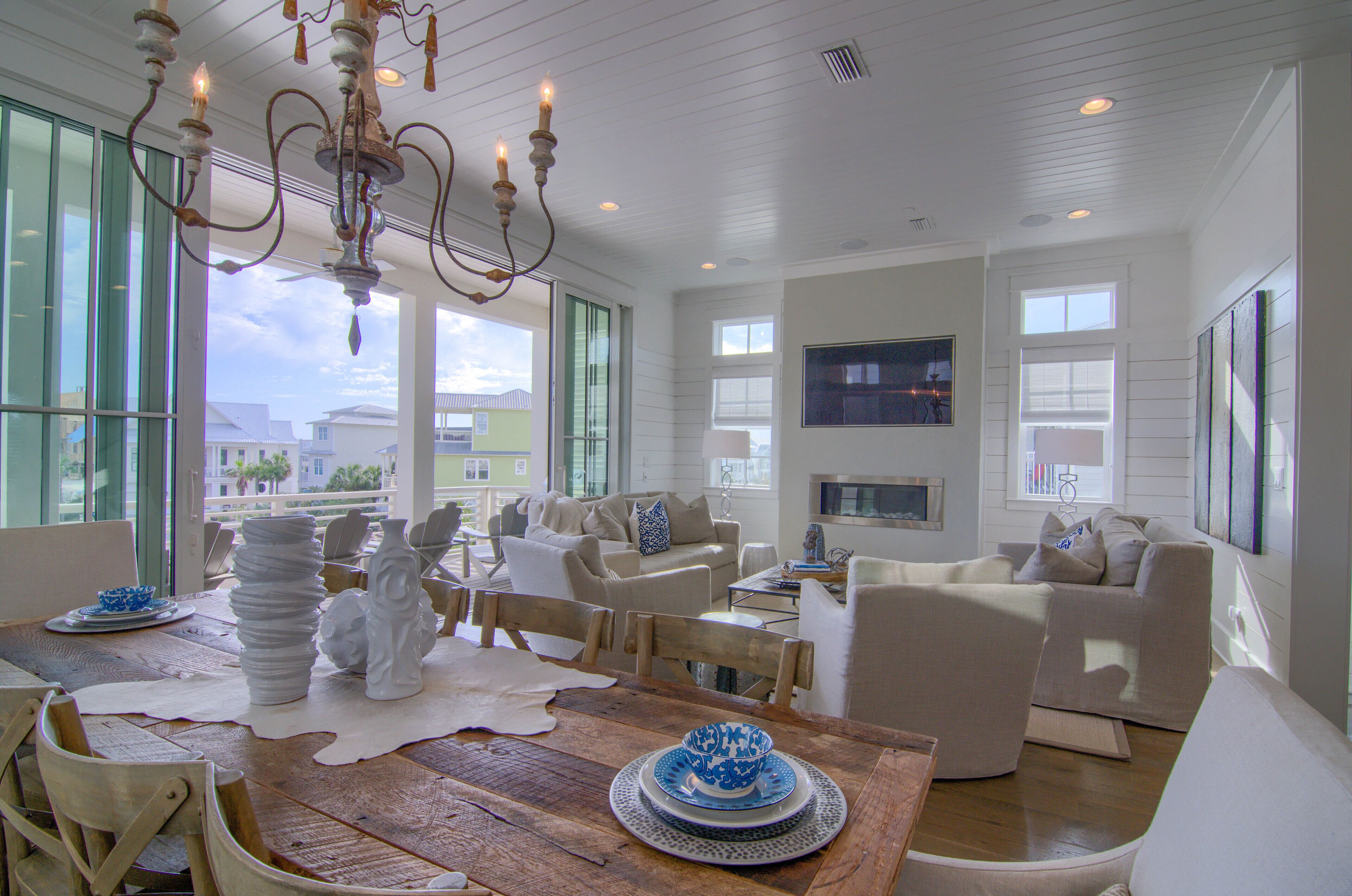 Amazing and Serene Main Living Area with "Nano" Doors entire back of home
