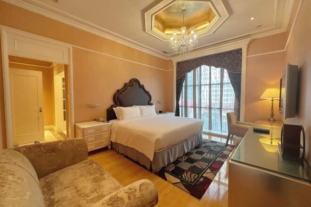 1 chambre, literie de qualité supérieure, couette en duvet d'oie