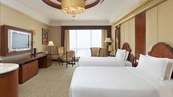 Premium bedding, down duvets, minibar, in-room safe