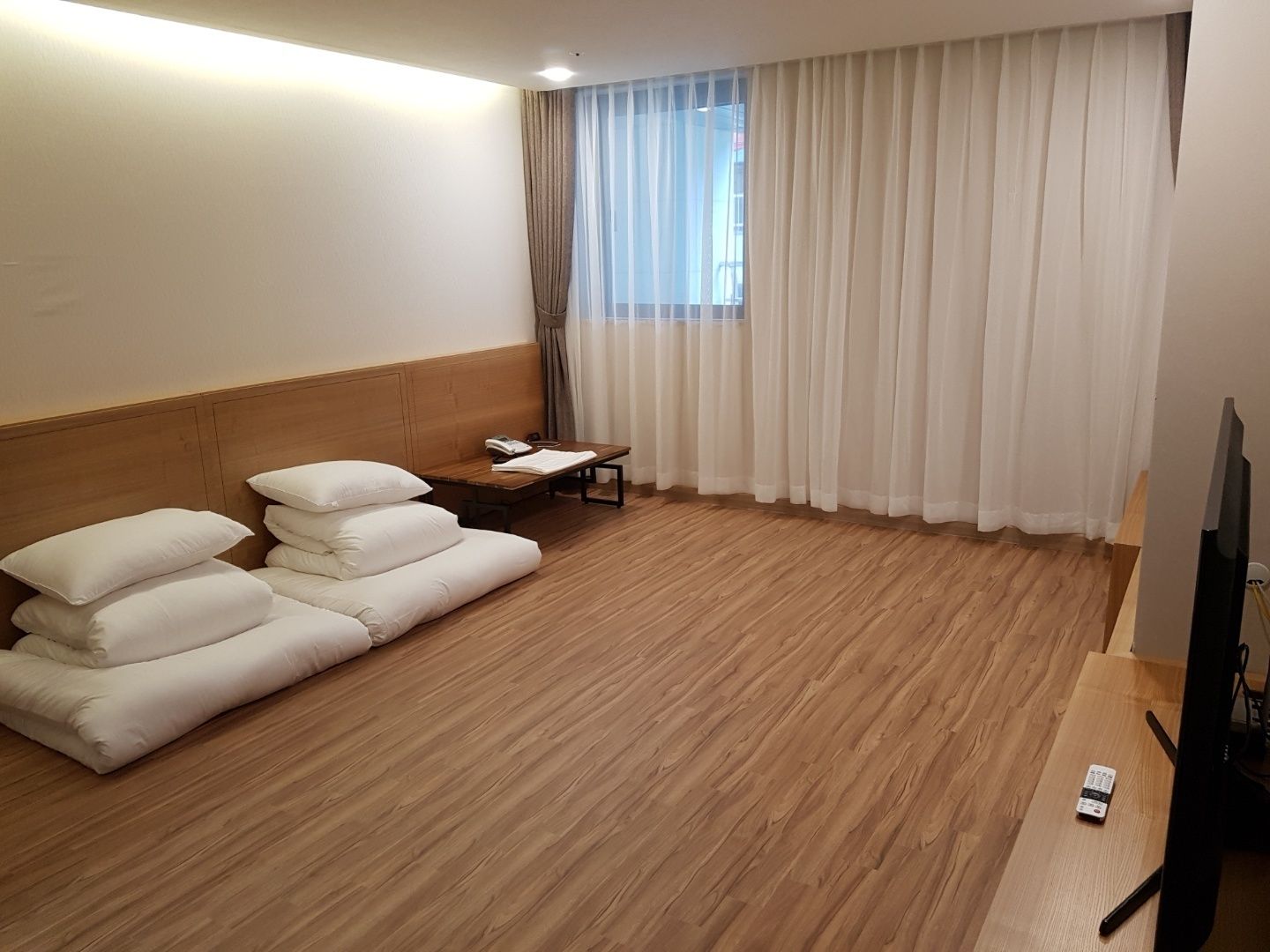 room | premium bedding, desk, blackout curtains, iron/ironing board