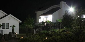 Front of property – evening/night - Skyline Pension (Jeju City)