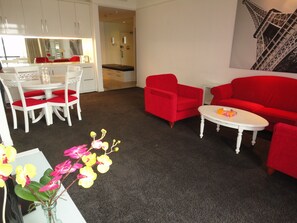 Family Double Room, 2 Bedrooms | Living room | LCD TV - Real Point Suites at Times Square (Kuala Lumpur)