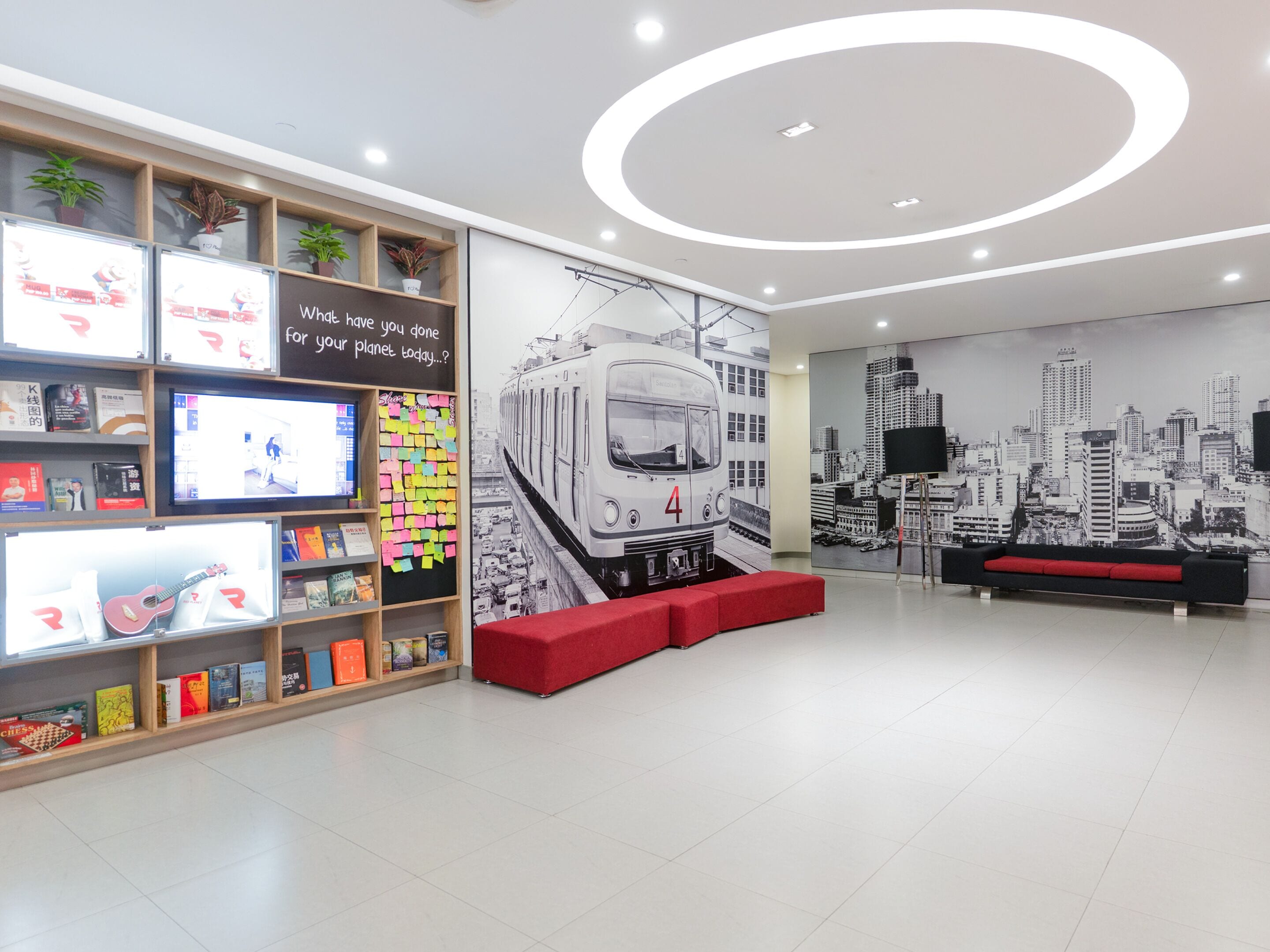 Sala de estar en el lobby
