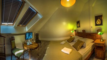 Deluxe tweepersoonskamer, 1 queensize bed, toegankelijk voor mindervaliden | Individueel gedecoreerd, individueel gemeubileerd, geluiddichte muren