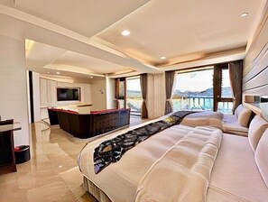 Desk, blackout drapes, soundproofing, cribs/infant beds