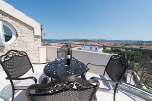 Exclusive Apartment, 1 Bedroom, Sea View | Balcony