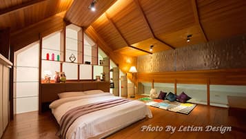 Loft - 3 sovrum (8-Person) | Mörkläggningsgardiner, extrasängar och gratis wi-fi